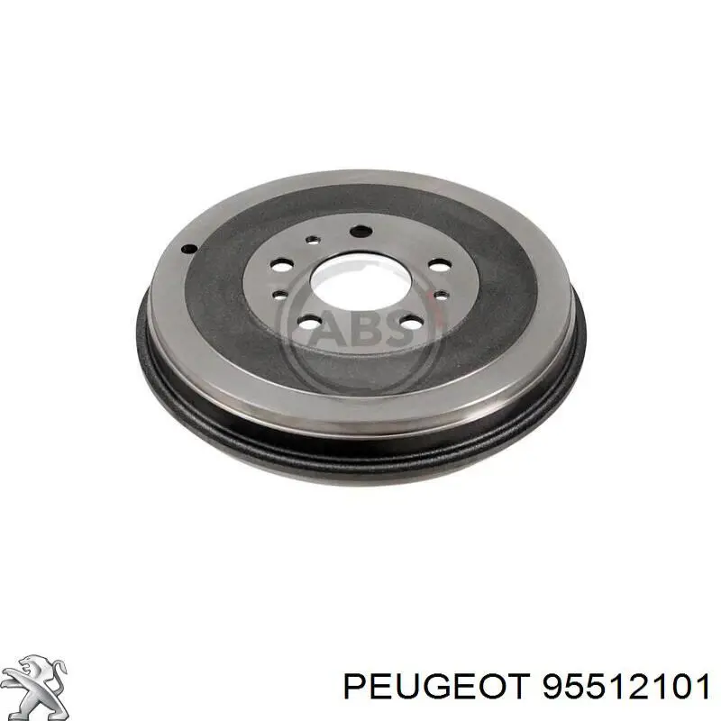 95512101 Peugeot/Citroen tambor do freio traseiro