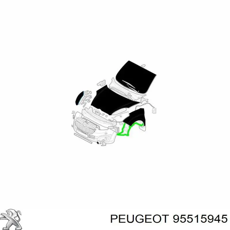 Подкрылок передний левый 5051408 Autotechteile