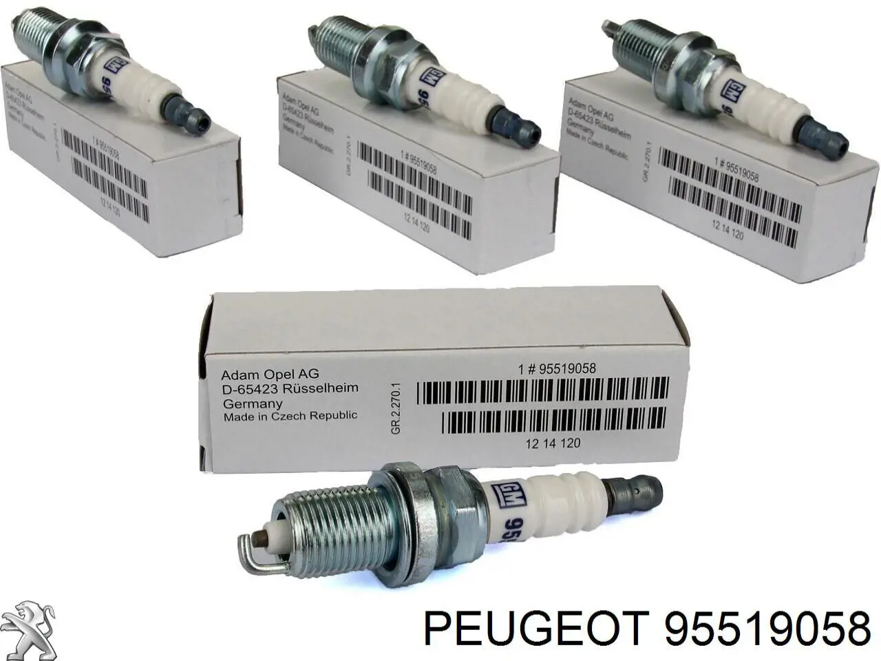95519058 Peugeot/Citroen Свечи зажигания