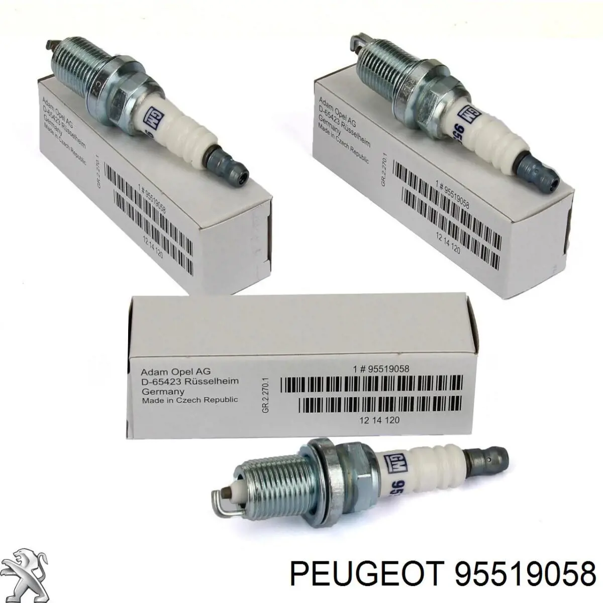 Свеча зажигания Peugeot/Citroen 95519058 цена, от 3.62 USD