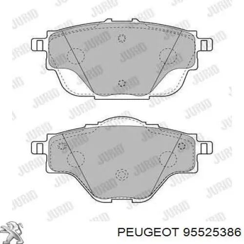 95525386 Peugeot/Citroen Колодки тормозные дисковые комплект