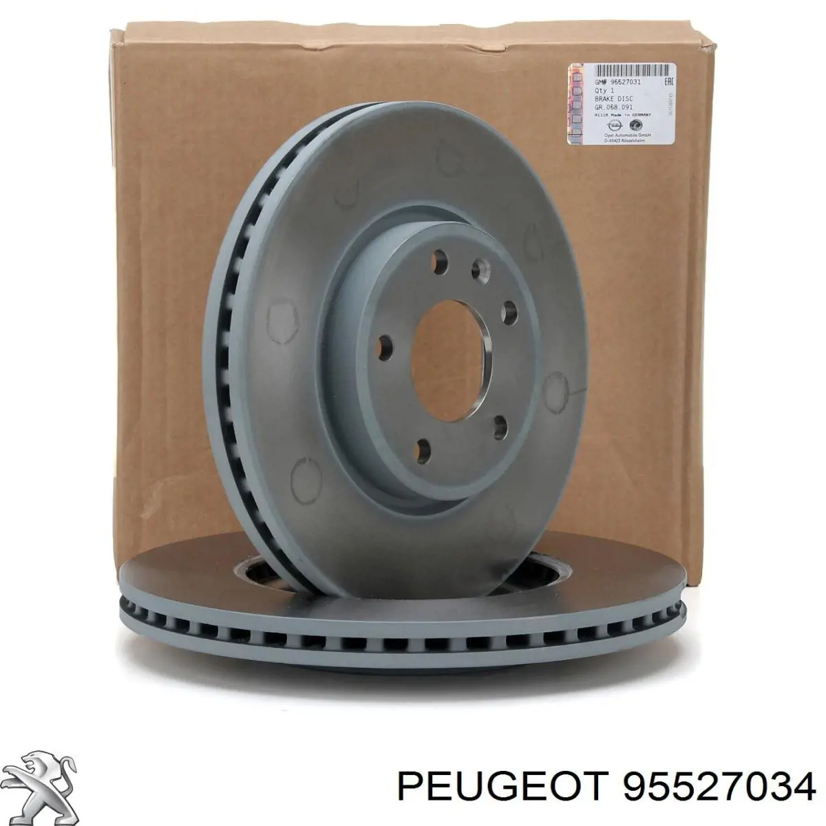 95527034 Peugeot/Citroen Диск тормозной передний