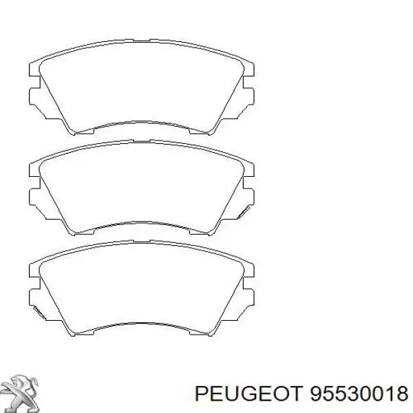 Pastillas de freno delanteras 95530018 Peugeot/Citroen