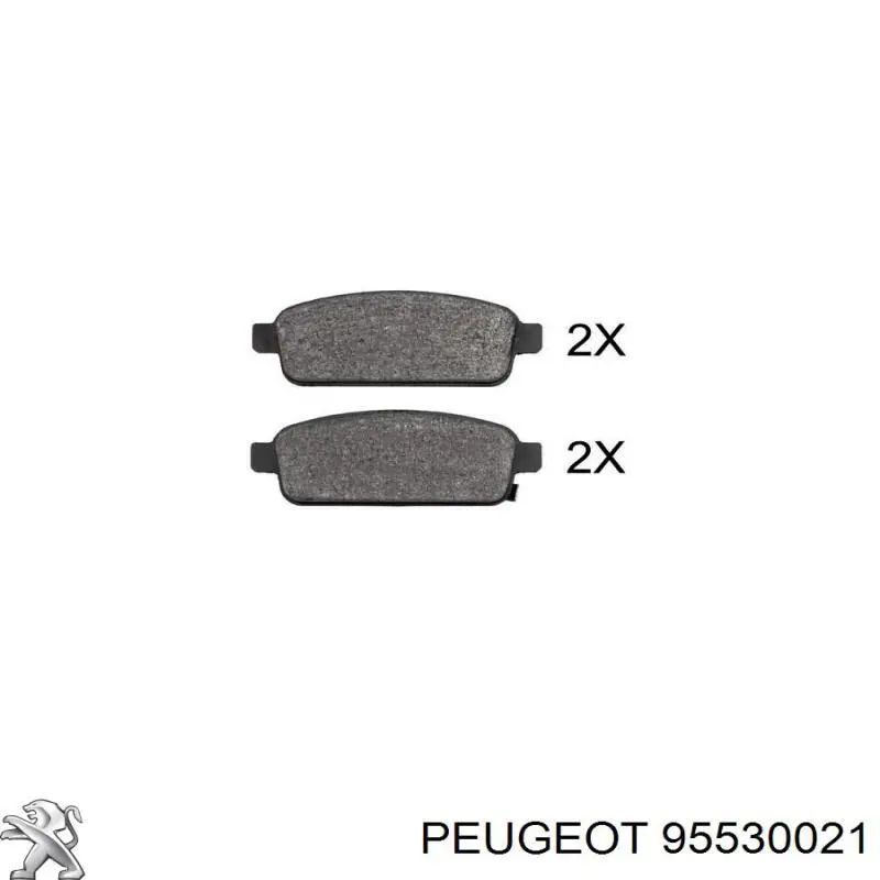 Pastillas de freno traseras 95530021 Peugeot/Citroen