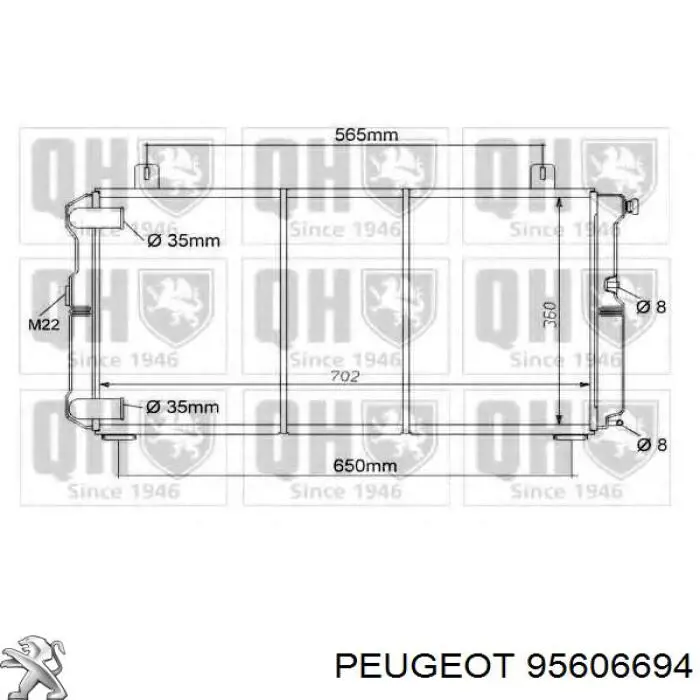 Купить 2323082 Polcar Радиатор водяной
