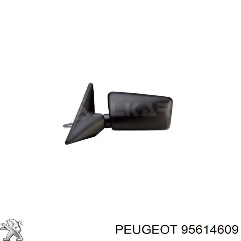 Cubierta, retrovisor exterior izquierdo 95614609 Peugeot/Citroen