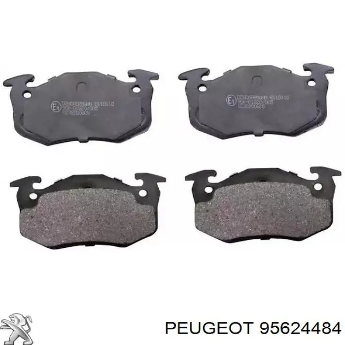 Передние тормозные колодки 95624484 Peugeot/Citroen