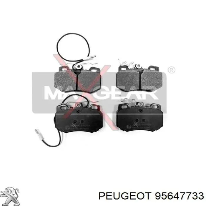 Передние тормозные колодки 95647733 Peugeot/Citroen