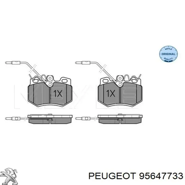 Колодки Peugeot/Citroen 95647733 цена, от 7.42 USD