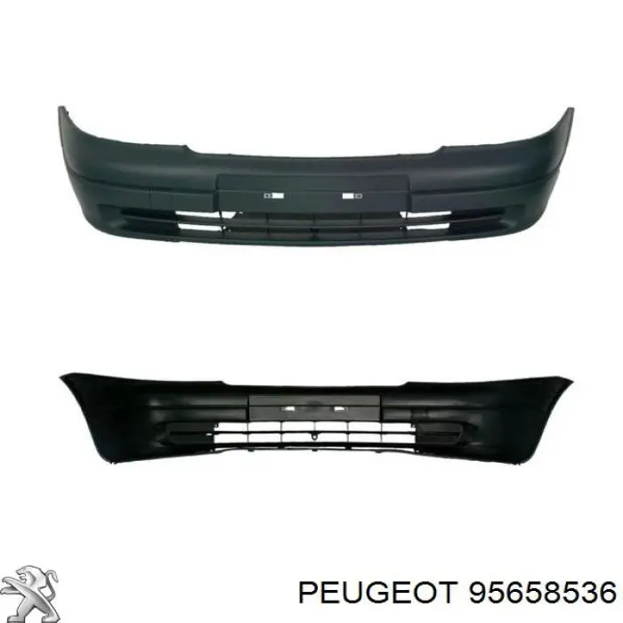 95658536 Peugeot/Citroen Бампер передний в сборе
