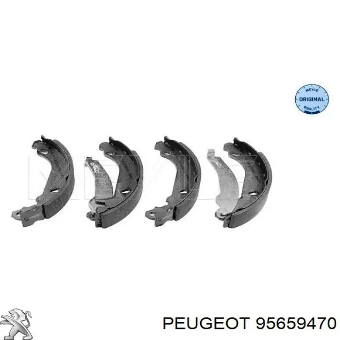 95659470 Peugeot/Citroen колодки тормозные задние барабанные