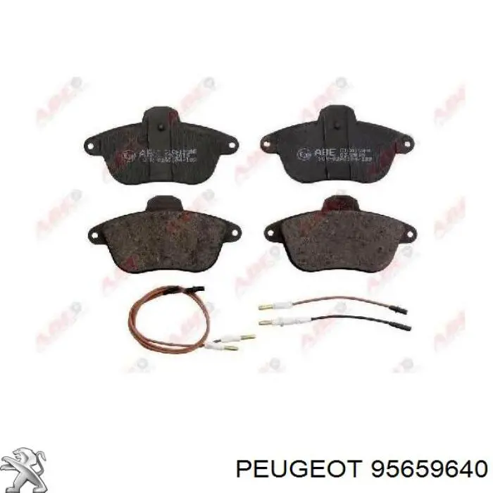Pastillas de freno delanteras 95659640 Peugeot/Citroen