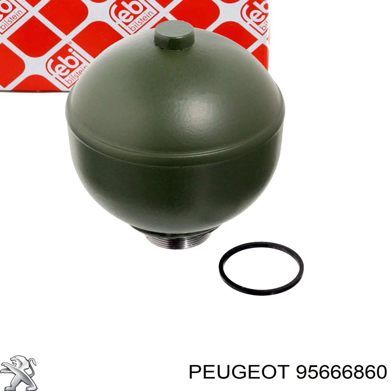 95666860 Peugeot/Citroen Гидроаккумулятор системы амортизации задний