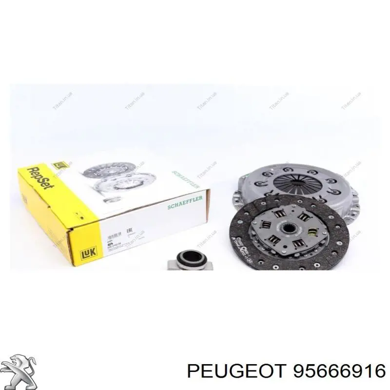 Kit de embrague (3 partes) 95666916 Peugeot/Citroen