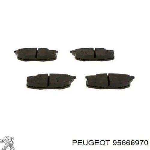 95666970 Peugeot/Citroen Колодки передние