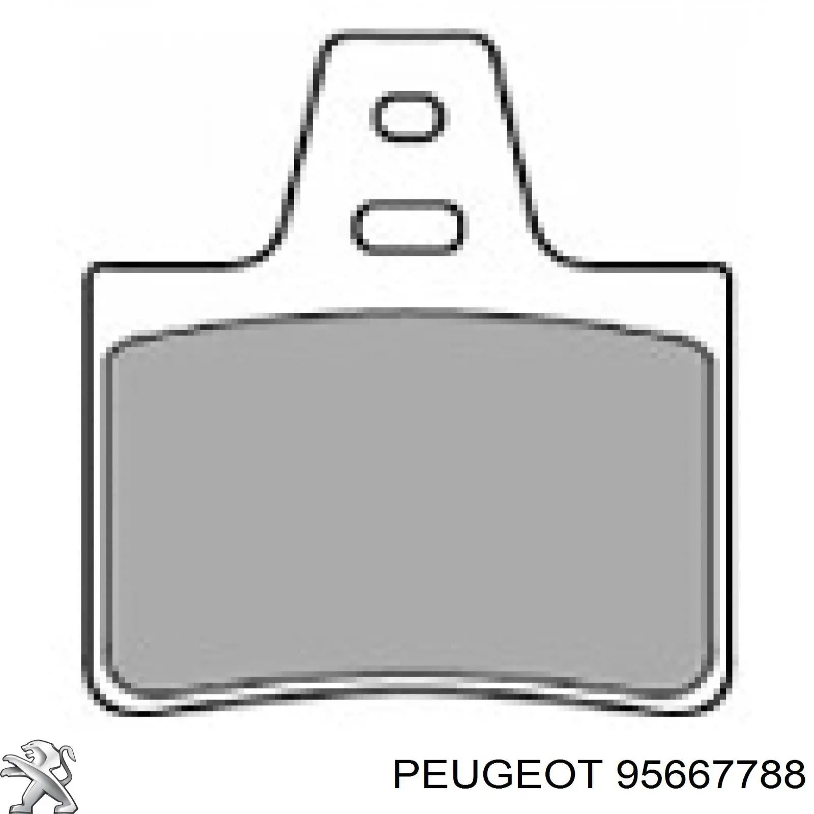 95667788 Peugeot/Citroen задние тормозные колодки