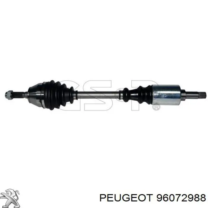 Левая полуось 96072988 Peugeot/Citroen