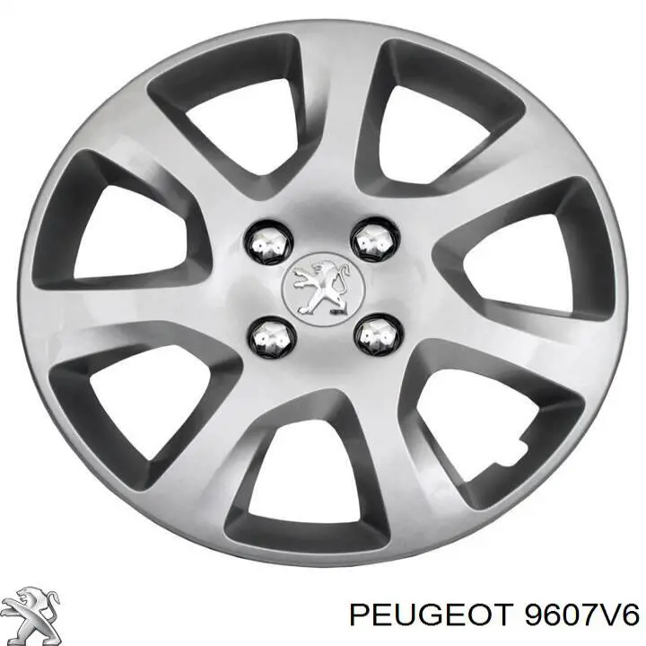 Колпак колесного диска Peugeot/Citroen 9607V6