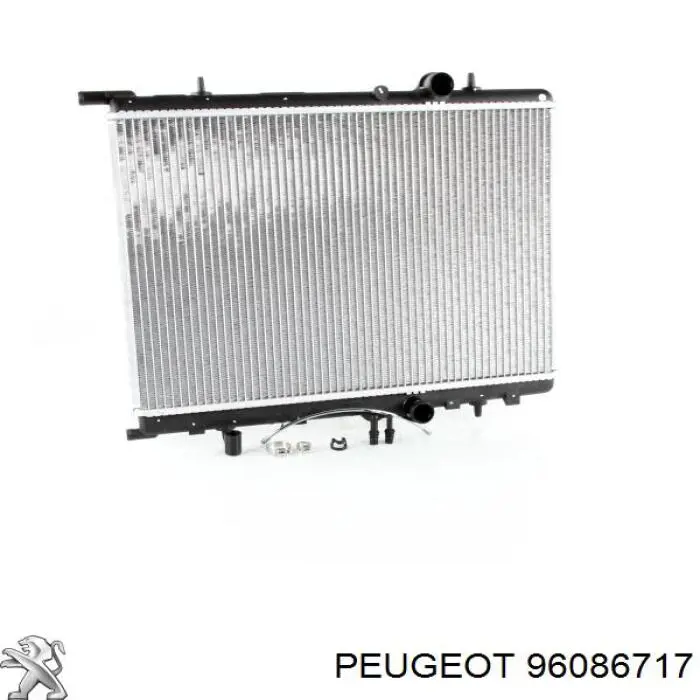 Radiador refrigeración del motor 96086717 Peugeot/Citroen
