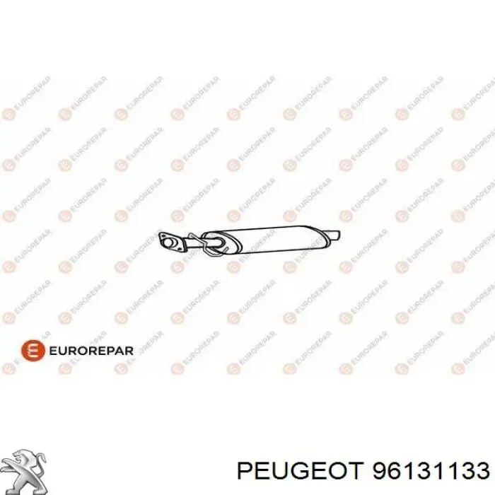 Купить 96131133 Peugeot/Citroen Глушитель задний