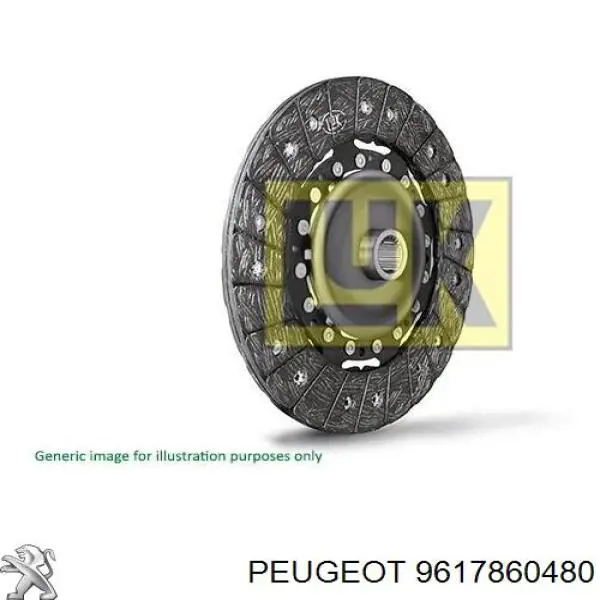 9617860480 Peugeot/Citroen диск сцепления