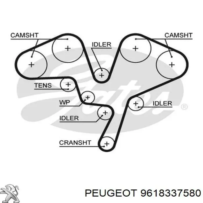 Ремень ГРМ 9618337580 Peugeot/Citroen