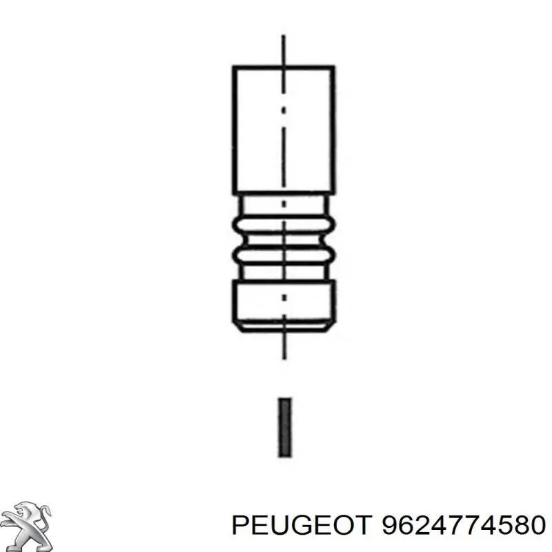 Выпускной клапан 9624774580 Peugeot/Citroen