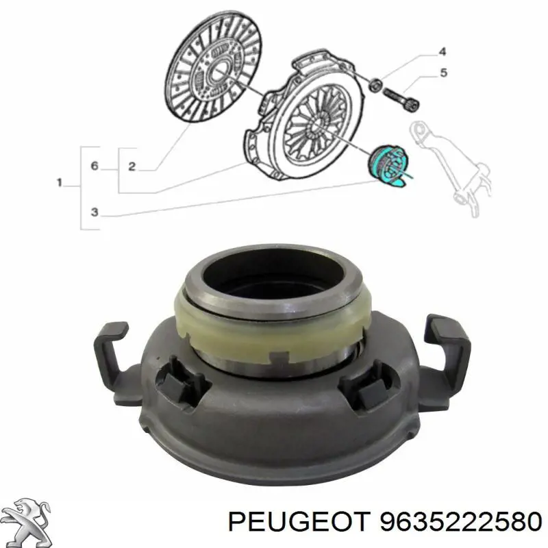 9635222580 Peugeot/Citroen подшипник сцепления выжимной