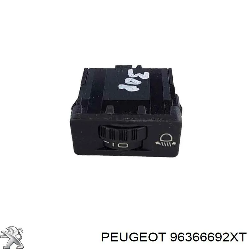 Кнопка (регулятор) корректора фар Peugeot/Citroen 96366692XT