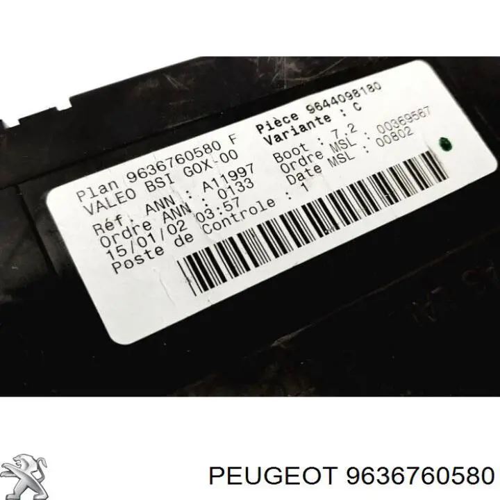 9636760580 Peugeot/Citroen 