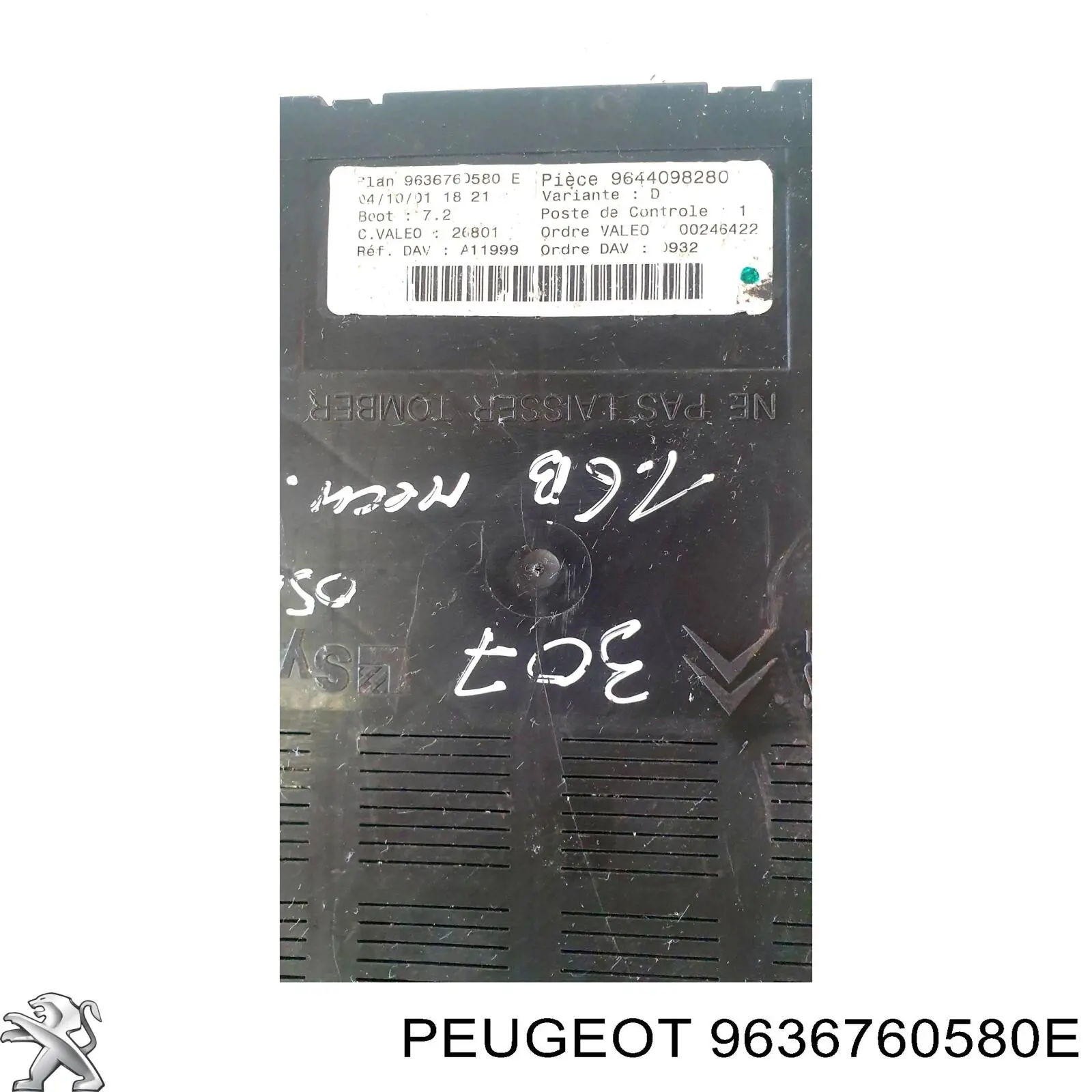  Peugeot/Citroen 9636760580E цена, от 140.92 USD
