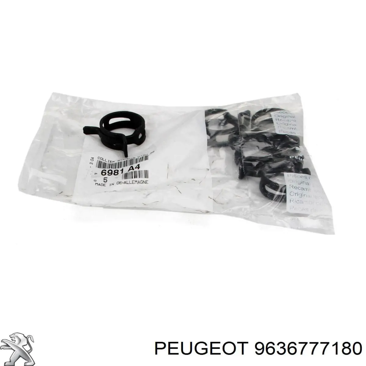 Sensor de temperatura do fluido de esfriamento 9636777180 Peugeot/Citroen