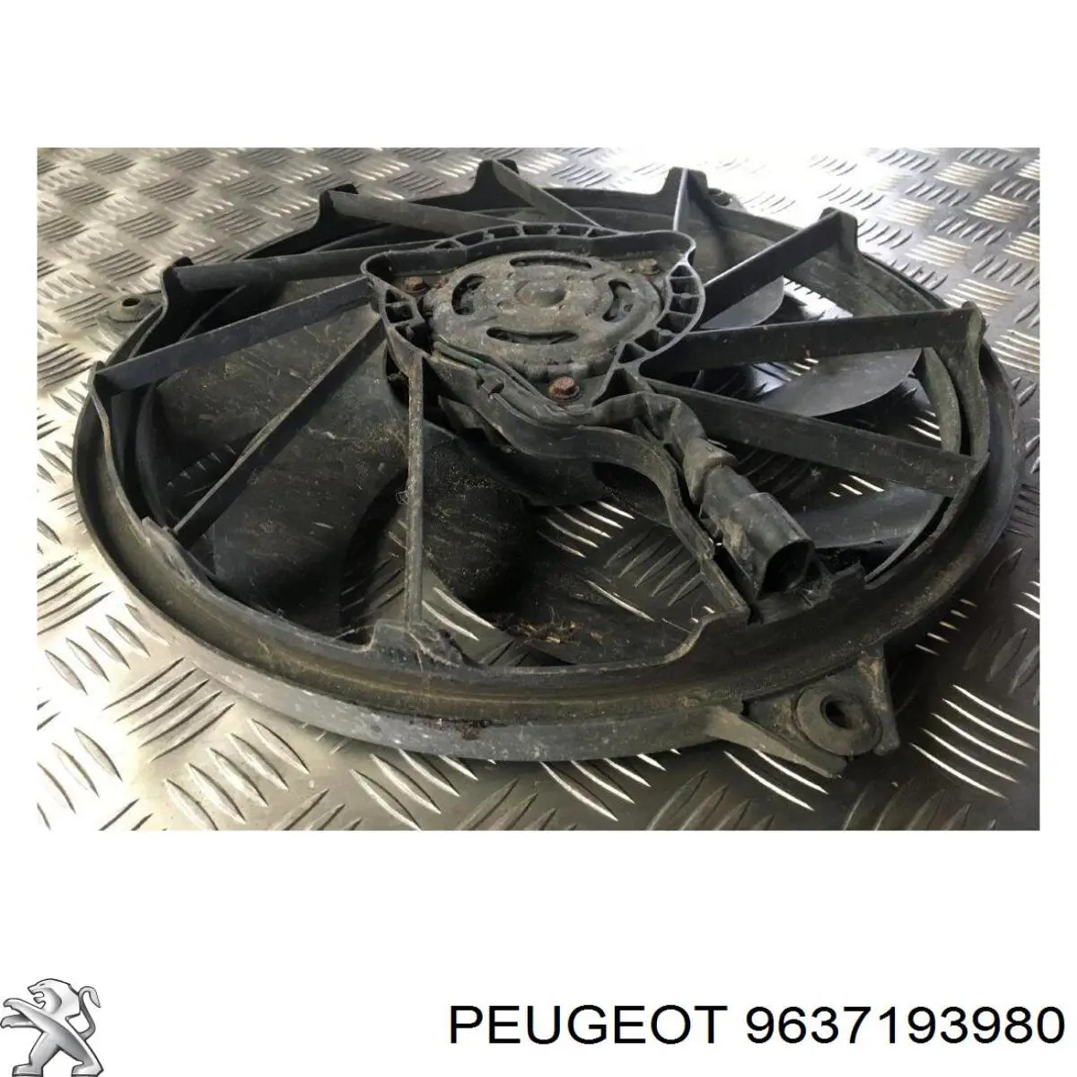 9637193980 Peugeot/Citroen электровентилятор охлаждения в сборе (мотор+крыльчатка)