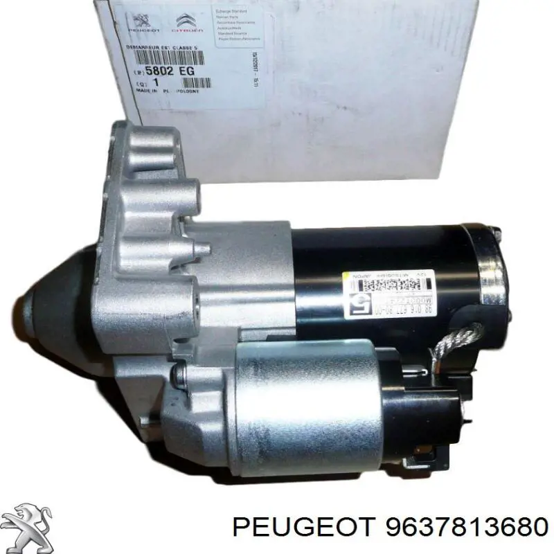 9637813680 Peugeot/Citroen motor de arranco