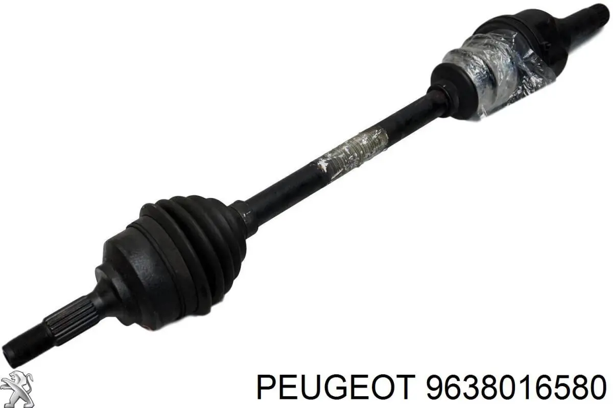 9638016580 Peugeot/Citroen semieixo (acionador dianteiro esquerdo)