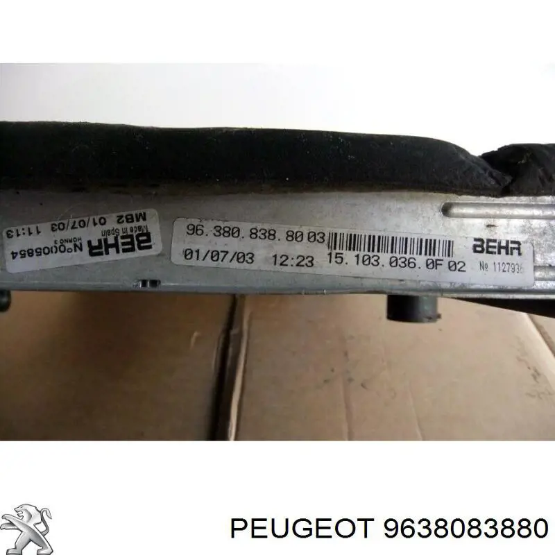 9638083880 Peugeot/Citroen Радиатор основной