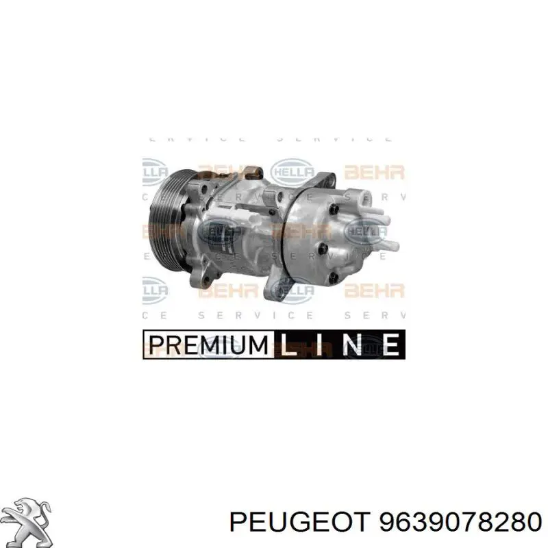 Компрессор кондиционера 9639078280 Peugeot/Citroen