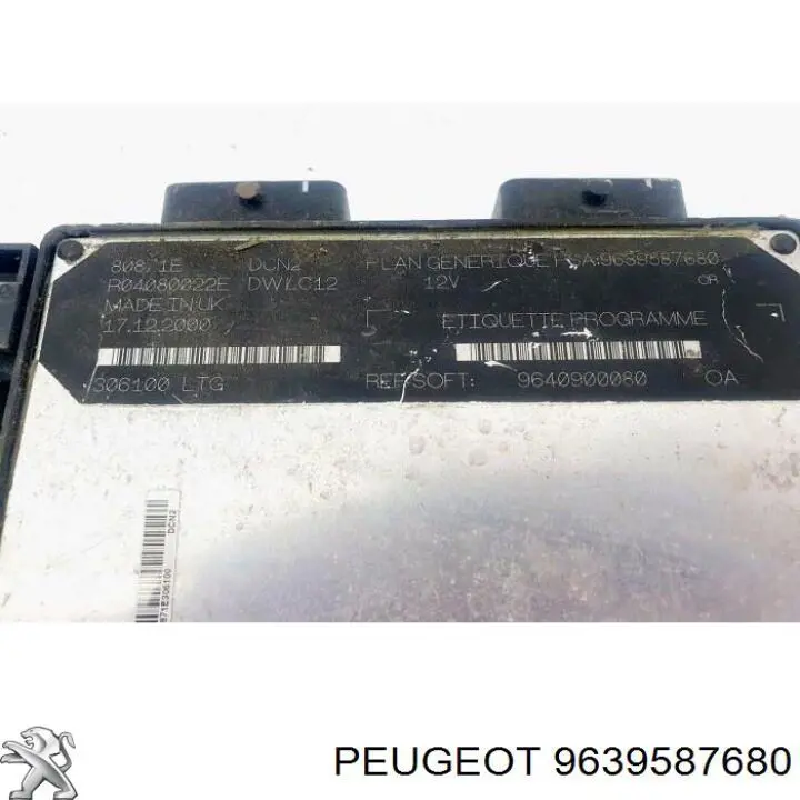  Peugeot/Citroen 9639587680
