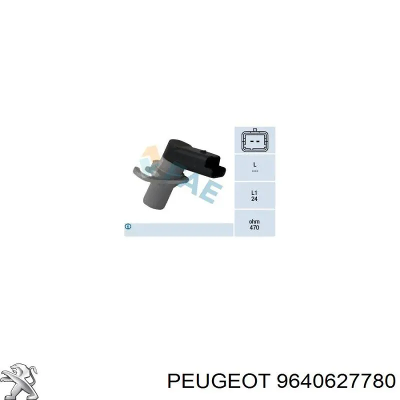 Датчик положения коленчатого вала Peugeot/Citroen 9640627780 цена, от 10.14 USD