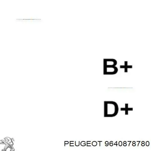 Генератор 9640878780 Peugeot/Citroen
