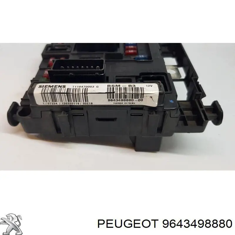 9643498880 Peugeot/Citroen unidade de dispositivos de segurança