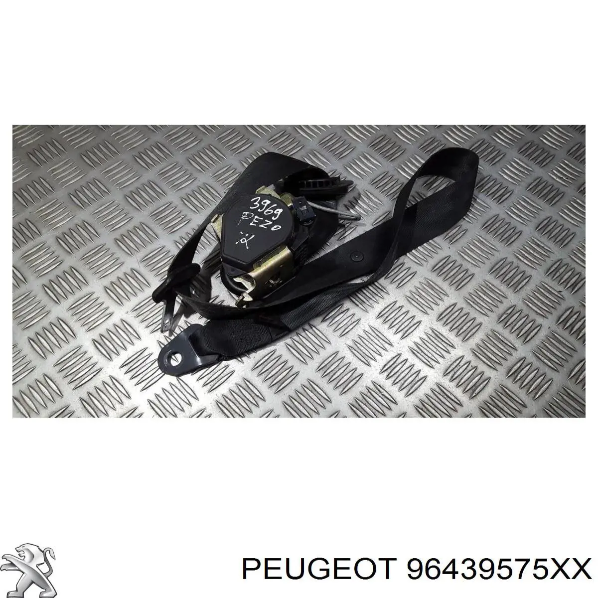 96439575XX Peugeot/Citroen ремень безопасности передний левый