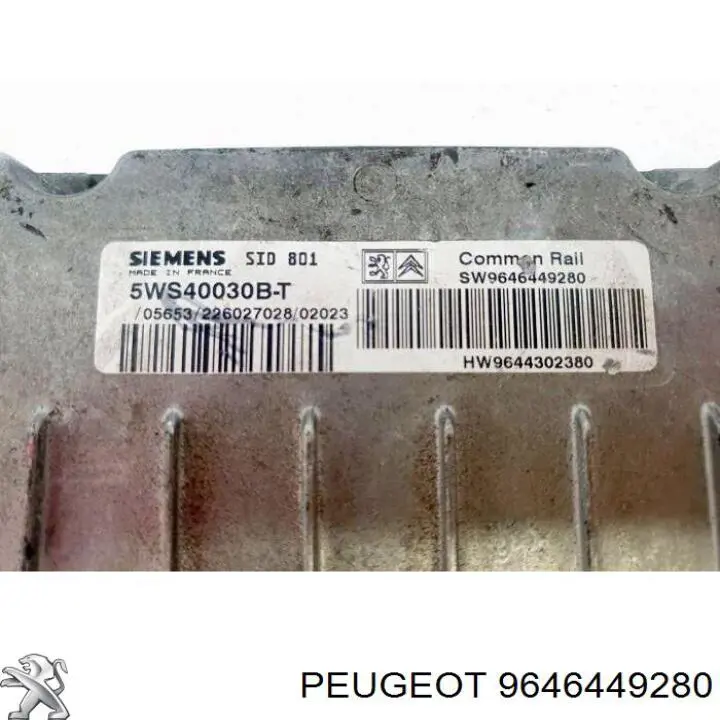  Peugeot/Citroen 9646449280