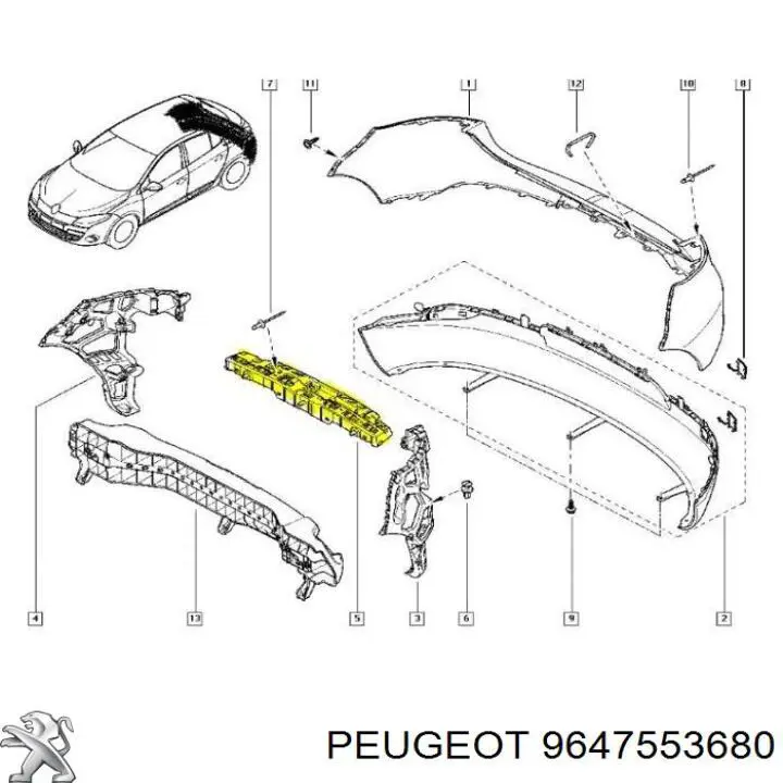  9647553680 Peugeot/Citroen