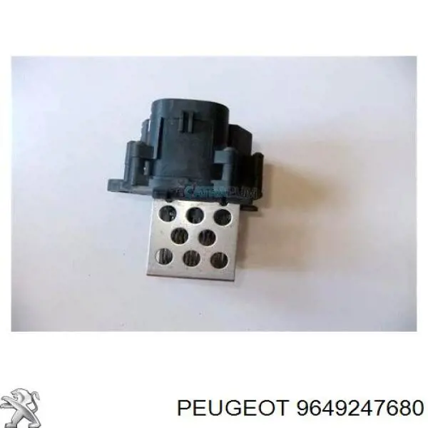 9649247680 PEUGEOT Control De Velocidad De El Ventilador De Enfriamiento (Unidad De Control) original y equivalente