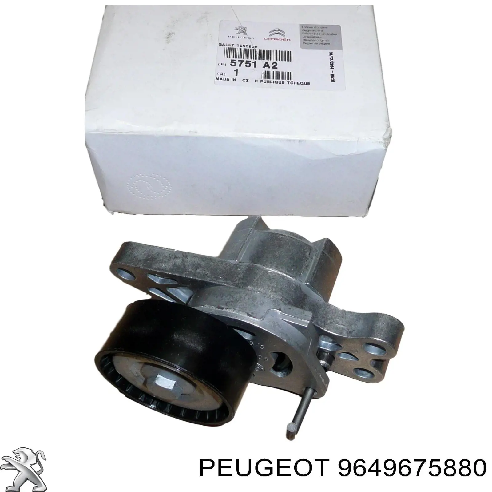 Натяжная планка поликлинового ремня Peugeot/Citroen 9649675880
