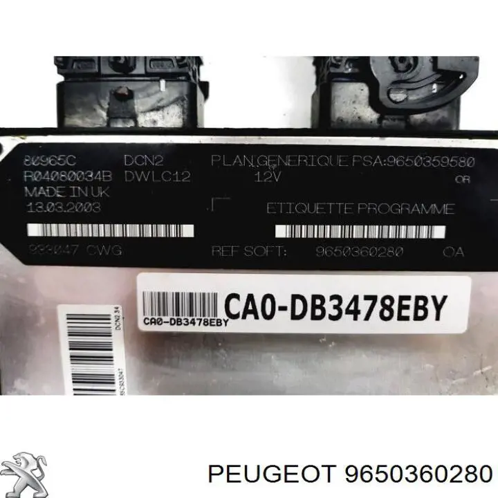 ЭБУ двигателем Peugeot/Citroen 9650360280 цена, от 56.41 USD