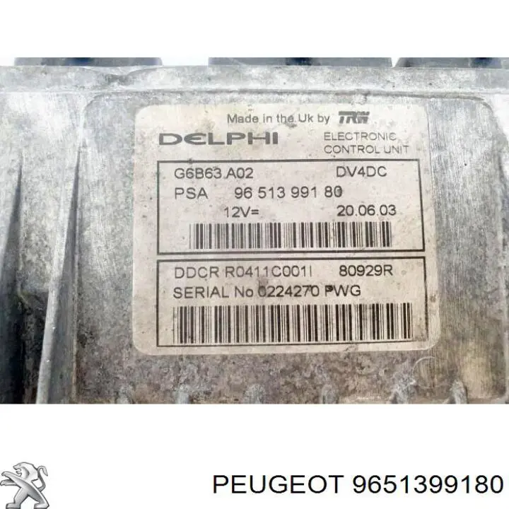 9651399180 Peugeot/Citroen 