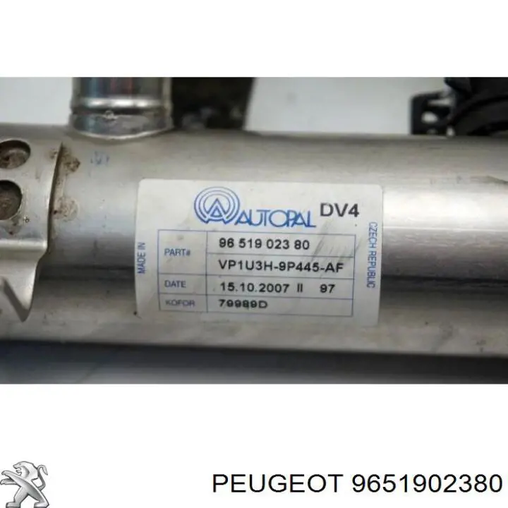 9651902380 Peugeot/Citroen радиатор системы egr рециркуляции выхлопных газов