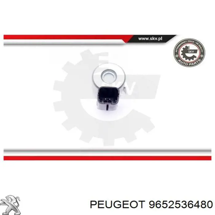9652536480 Peugeot/Citroen válvula eletromagnética de posição (de fases da árvore distribuidora)